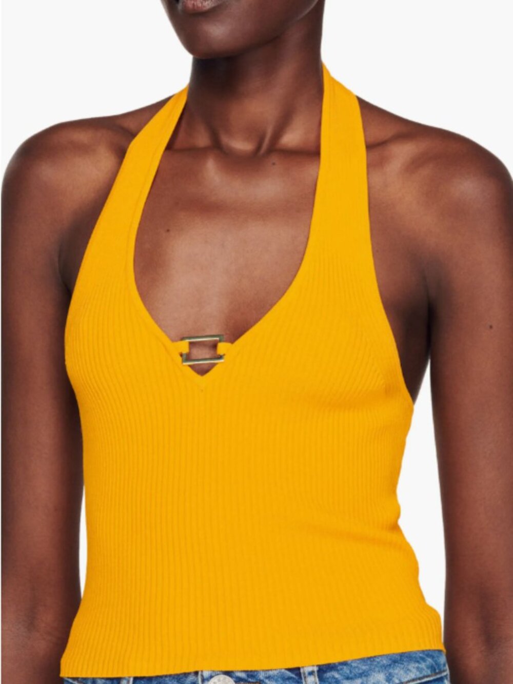 Sandro Donatien Halter Neck Top